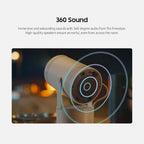 SAMSUNG 30” - 100” The Freestyle with Gaming Hub Smart Portable Projector  FHD  HDR  Big Screen Home Theater Experience  360 Sound  SP-LFF3CLAXZA  2023 Model (Renewed)