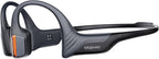mojawa Purra Run Bone Conduction Sport Headphones  Open-Ear Bluetooth Headphones with Mic  IP67 Waterproof  Deep Bass  Voice Control  Secure Fit for Running  Cycling  and Workouts (Black)