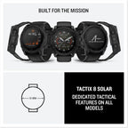 Garmin tactix® 8 51mm  Solar Charged Display  Elite  Premium Tactical GPS Smartwatch  Includes Applied Ballistics Elite™ Solver  Titanium Bezel  Sapphire Lens  40-Meter Dive Rating