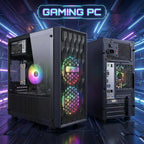 STGAubron Gaming PC Computer Desktop  AMD Ryzen 5 5500 up to 4.2GHz  GeForce RTX 3050 6G  16G DDR4  512G SSD  WiFi 6 5G & BT 5.2  RGB Fan x2  Windows 11 Home
