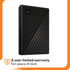 Western Digital WD 5TB My Passport Portable External Hard Drive  Black - WDBPKJ0050BBK-WESN (Renewed)