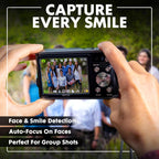 Minolta 48MP Digital Camera with Rear Selfie Lens – 4K Ultra HD Video  2.8" LCD Screen  16X Digital Zoom  Autofocus  Slow Motion  Time Lapse  Filters  Scene Modes  32GB Card Included (Blue)
