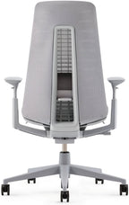 Haworth Fern Ergonomic Office Chair with Lumbar Support, Adjustable Desk Computer Chair with Breathable Mesh Finish for Home Office Furniture, Silver Leaf