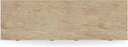Signature Design by Ashley Cielden Coastal 6-Drawer Dresser, Bronze-Tone Knobs, Safety Stop, Textured Cane Details, 62.01" W x 19.65" D x 35.67" H, Light Brown