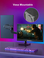 144HZ Portable Gaming Monitor  17.3" 1080P Laptop Monitor  Dual USB C HDMI Second Computer Screen  VESA Gaming Display with Speakers  Travel Monitor for PS4/5 Xbox Switch MAC PC Phone