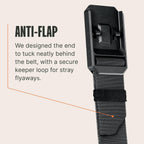 Groove Life Groove Belt OG - Men's Work Belt - Stretch Nylon, Magnetic Buckle, Adjustable, Comfortable, Tactical, EDC