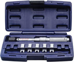 TUSK Spoke Torque Wrench Kit – Adjustable 30–150in‑lb Torque Wrench + 5 Drop‑Forged Heads (6.1–6.9mm) in Case – Calibrated ±2% for Motorcycle & Bicycle Spoke Tension Compatible with KTM Husqvarna
