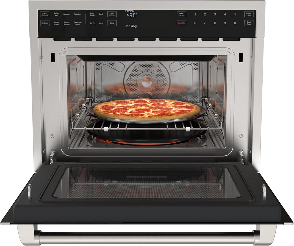 KoolMore Reserve 24 in. Built-In Microwave Convection Oven with Air Fry, 3-in-1 Combo, Sensor Cook, Soft-Close Door, 1.6 cu. ft. in Stainless Steel