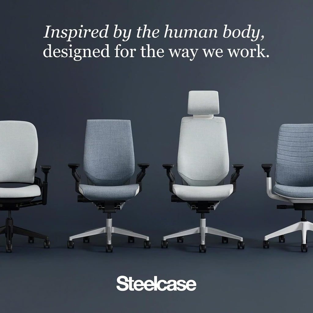 Steelcase Series 1 Office Chair - Ergonomic Work Chair with Wheels for Hard Flooring - Helps Support Productivity - Weight-Activated Controls, Back & Arm Support - Easy Assembly - Tangerine