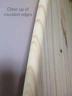 Handmade 4 foot pine wood surfboard wall art unfinished do it yourself option unique gift 3/4" thick