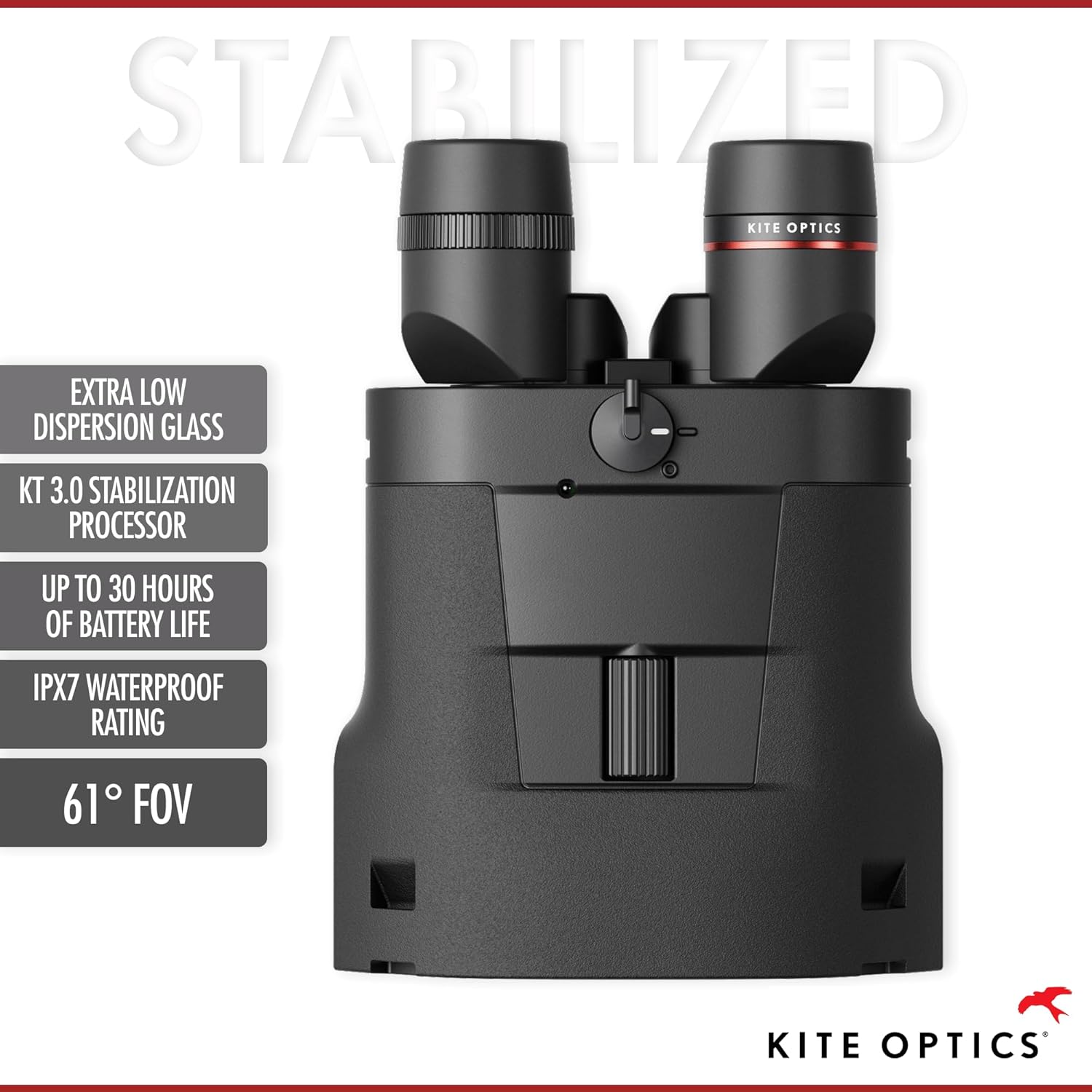 APC STABILIZED 18x50 ED High Performance Binoculars for Hunting and Bird Watching/Marine Use - 18x Magnification with Image Stabilization  IPX 7 Waterproof  AA Batteries
