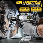 Cordless Impact Wrench 1/2 inch Compatible with Dewalt Battery: 1700FT-LBS High Torque Impact Wrench Heavy Duty Tool - Brushless Electric Impact Gun Includes LED Work Light - Bare Tool Only