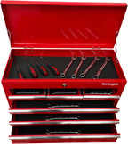 Workington Portable Metal Tool Chest with 6 Drawers, 24" 6-Drawer Tool Chest Cabinet with Ball Bearing Drawer Slides, Steel Tool Storage Box Organizer 4005 Red