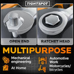 TIGHTSPOT 1-5/8 Inch Ratchet Combination Wrench with Precision Movement and Hardened, Polished Steel for Projects with SAE Tight Spaces