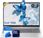 HP Latest 15.6" FHD Business Laptop  Intel Dual Core Processor Series  8GB RAM | 256GB PCIe SSD  Wi-Fi 6  Copilot AI  SD Card Reader  Win11 Pro with Office 365 for The Web  for Work&Study