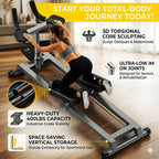 Spine Twist & Stretch Trainer Home Gym Exercise Machine Crawling Training Machine, Spine Twist And Stretch Trainer Ab Machine 5 Adjustable Height Digital Display 400Lbs Capacity for Lower Back