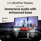 LG 32UP83AK-W 32-inch Ultrafine 4K UHD (3840 x 2160) IPS Computer Monitor  60Hz  HDR10  Built-in Speaker  Reader Mode  HDMI  DisplayPort  USB Type-C 60W PD  Tilt/Height/Pivot Adjustable Stand  White
