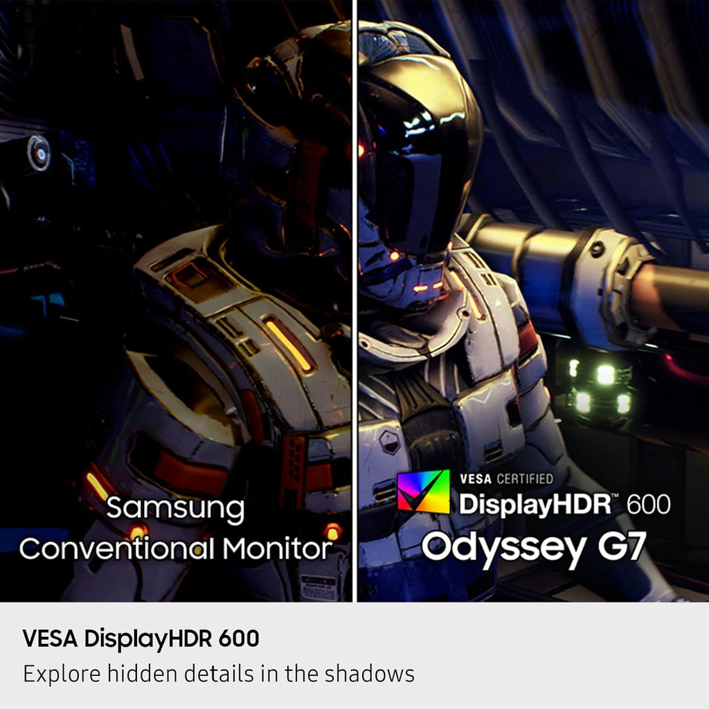 Samsung 40” Odyssey G7 (G75F) WUHD Resolution  180Hz  Curved Gaming Monitor  1ms Response Time (GtG)  VESA DisplayHDR™ 600  AMD FreeSync™ Premium Pro  LS40FG75DENXZA  2025