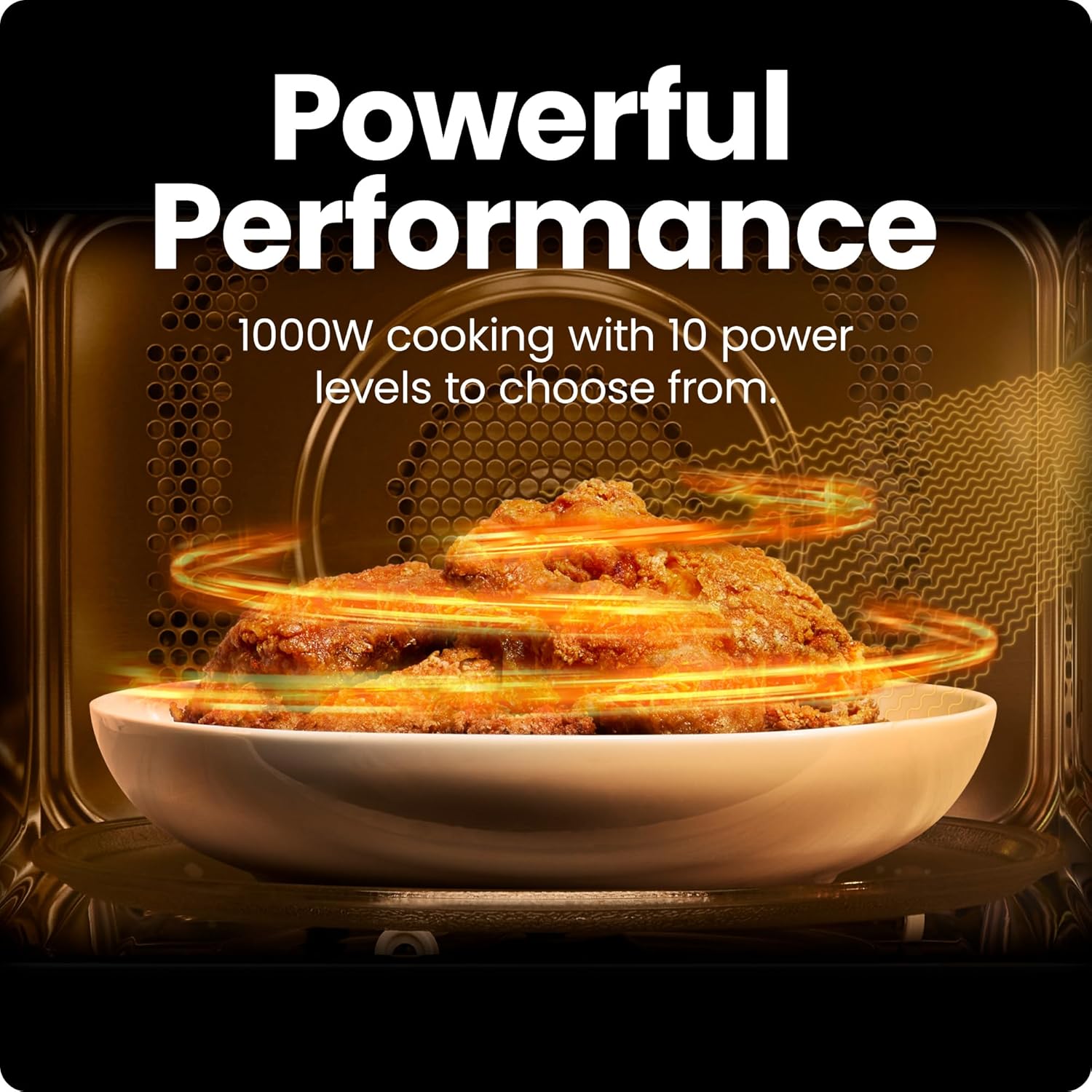 Chefman Countertop Microwave Oven, 1.3 Cu. Ft. Digital, Stainless Steel, 1000 Watts, with 6 Auto Menus, 10 Power Levels, Eco Mode, Memory, Mute Function, Child Safety Lock, Easy Clean Microwave Ovens