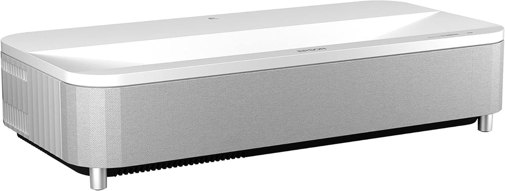 Epson EpiqVision Ultra LS800 Ultra Short Throw 3-Chip 3LCD Smart Streaming Laser Projector  4 000 Lumens  4K PRO-UHD  HDR  150" Class  Android TV  2.1ch Yamaha Built-in Speakers - White (Renewed)