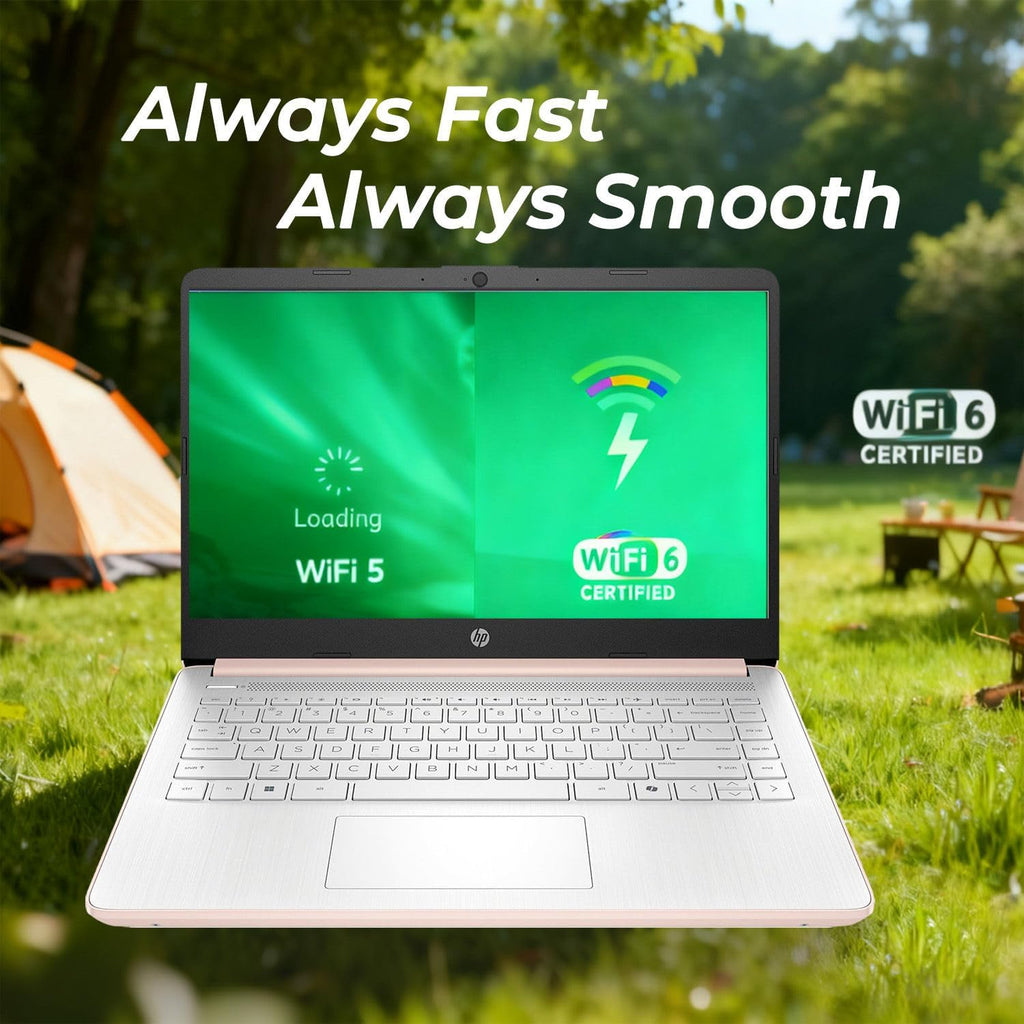 HP Latest Ultrabook Laptop with Copilot AI - 1.3TB Storage - 8GB RAM - Intel Core | Microsoft Office 365 Included  320GB SSD + 1TB Cloud Storage  Webcam  Windows 11 no Mouse | Essential Laptop