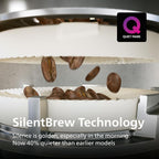 Philips 4400 Series Fully Automatic Espresso Machine – 12 Hot & Iced Coffees, Quick-to-Clean LatteGo Milk System, SilentBrew, QuickStart, Ceramic Grinder, Black Chrome (EP4447/90)