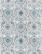 SAFAVIEH Madison Collection Area Rug - 10' x 14', Cream & Light Grey, Boho Chic Glam Paisley Design, Non-Shedding & Easy Care, Ideal for High Traffic Areas in Living Room, Bedroom (MAD600C)