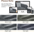 Sectional Couch Covers, 2 Pieces Washable L Shaped Couch Covers Sofa Blanket for Dogs Pet Friendly Sectional Sofa Slipcovers Furniture Covers,71"x 118"+ 71"x 118",(XX-Large,Dark Gray)