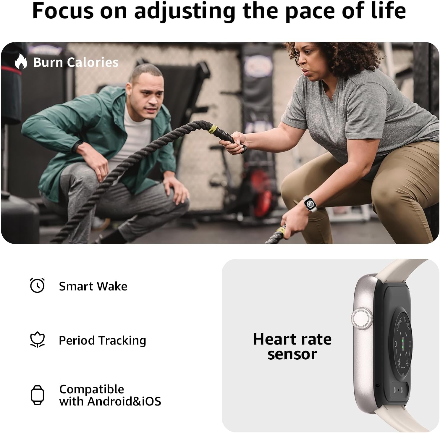 Smart Watch for Men Women Answer/Make Call  1.85" Smartwatch  Fitness Watch with Heart Rate Blood Pressure Sleep Monitor  140+Sports  IP68 Waterproof Step Counter Watch Compatible with Android IOS