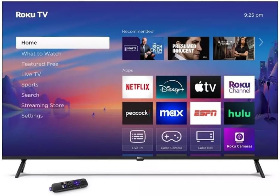 Roku 50" Select Series 4K HDR Smart TV TV Remote  60Hz  HLG  HDR10+  Google Assistant & Amazon Alexa Compatible - 50R4C4 (Renewed)