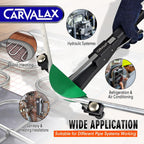 CARVALAX Pipe Tube Bender Set, for 1/4” to 7/8” O.D, 90° Ratcheting Tubing Bender Kit with Reverse Bending Adapters and 7 Multi-Color Aluminum Heads, for HVAC Air Condition Heating Repair