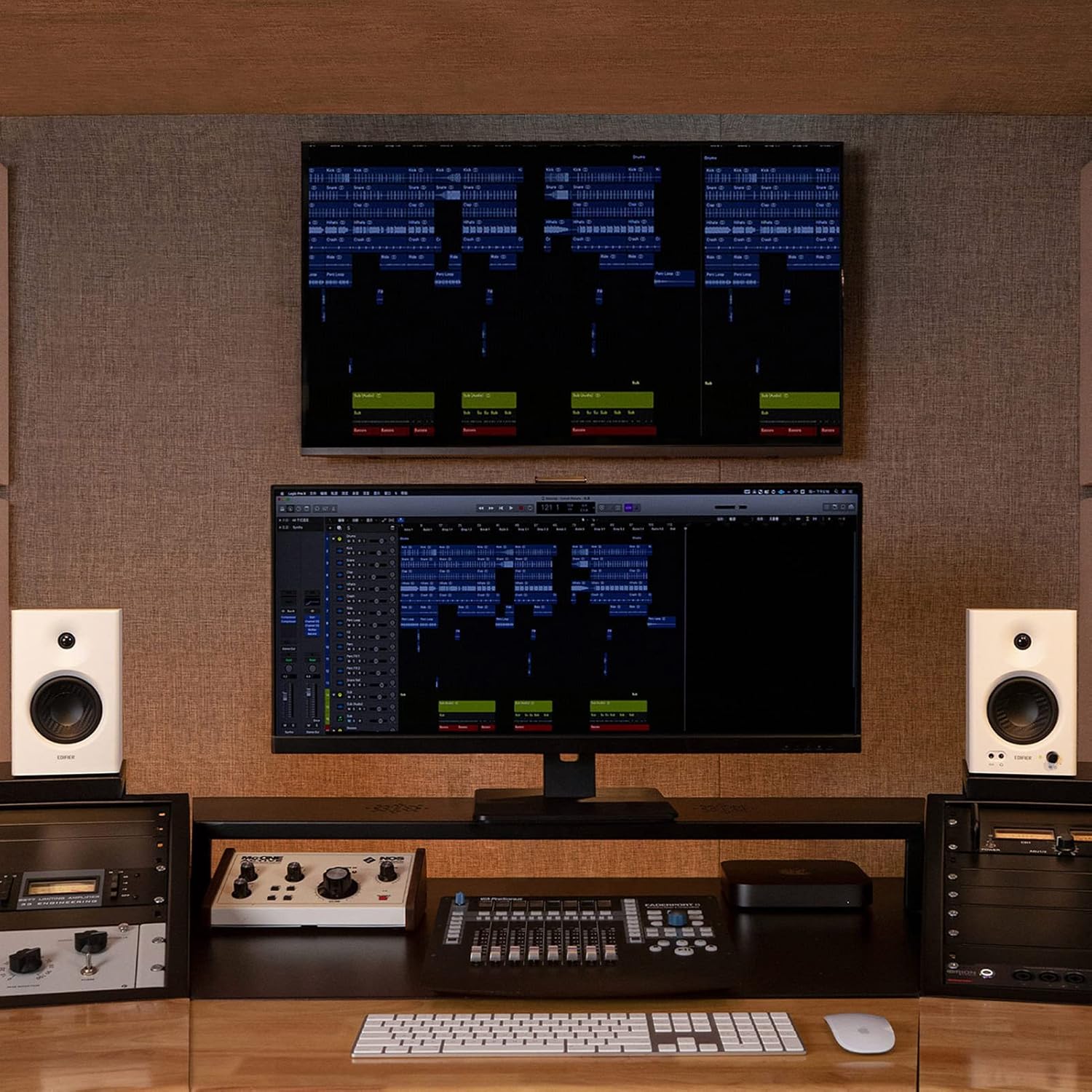 Edifier MR4 Powered Studio Monitor Speakers  4" Active Near-Field Monitor Speaker - White (Pair)