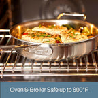 All-Clad D5® Stainless Steel Core 10 Piece Cookware Set- Made in USA- The Upgrade for Supremely Even Heat- Includes Frying Pans, Saucepan, Sautépan, Stockpot -Oven Safe & Induction Compatible