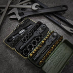 KESI Tool Torx Bit Set 77-Piece, Fully Armed Bits Ratchet Set with 13-Piece 1/4" Dr. Low Profile Sockets, 1/4" Dr 29-piece, and 35-piece Multi Function Bit Set