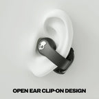 Skullcandy Push 720 Open Wireless Open Ear Bluetooth Earbuds  Headphones  Waterproof  Clip-On Lightweight Design  30 Hours Battery  Wireless Charging Pouch  Microphone for iPhone Android - True Black
