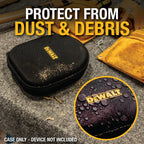 DEWALT Black Edition Pro Audio Bundle: Heavy-Duty 2-in-1 Bluetooth Neckband Headphones + Rugged EVA Travel Case