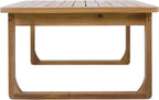 Christopher Knight Home Lebat Patio Acacia Wood Coffee Table, Solid Wood Outdoor Table for Patio Furniture Set, Slat Panel Rectangular Top, Light Teak
