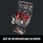 CRAFTSMAN 29-in. Rolling Tool Box with Wheels, Black, Plastic, Lockable (CMST24800)