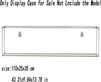 Acrylic Display Case for Lego 76968 Dinosaur Fossils: Tyrannosaurus rex 75978 Can Be Installed on The Wall Photo Frame 43.31Lx9.84Wx13.78H inch(110x25x35 cm)(NOT Included The Model)