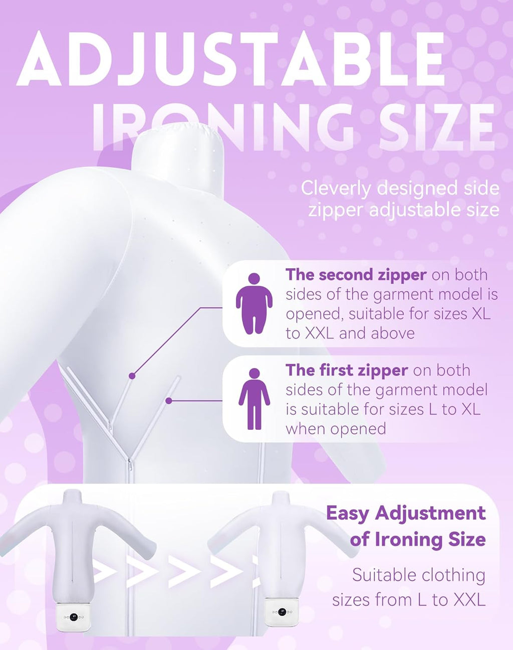 Automatic Steam Iron - 2026 Upgraded Touched Hands-Free Automatic Ironing Machine 3.0, 2-in-1 Hands-Free Steam & Hot Air Dryer, 8 Minutes Quick Ironed Dry for Shirts, Pants, Jackets & Shoes