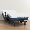 Adjustable Full Bed Frame with One Side Rail, Electric Ergonomic Base for Comfort & Safety – Ideal for Seniors, Home Care & Hospital Use