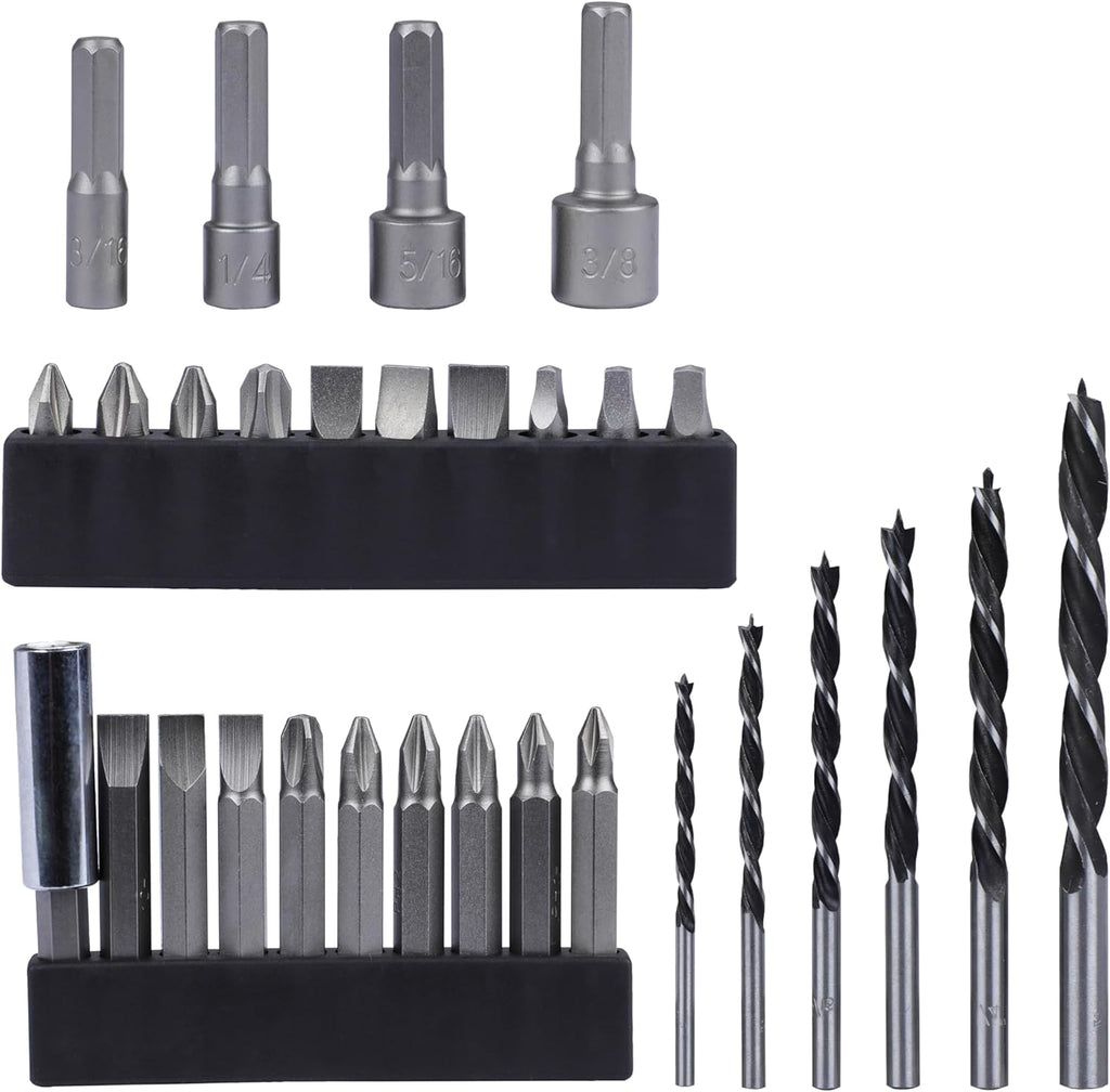 BLACK+DECKER 20V MAX Drill & Home Tool Kit, 34 Piece (BDCD120VA), Orange