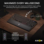 Corsair Vanguard 96 Wired Mechanical Gaming Keyboard – 96% Layout, MLX Fusion Tactile Switches, 8000Hz Polling, LCD Display, Virtual Stream Deck, G-Keys, SOCD Flashtap, QWERTY US – Black