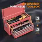 INTERGREAT Tool Chest, Assembled Tool Cabinet with 8 Drawers, Detachable Organized Tool Chests, Lockable Tool Cabinet for Workshop, Warehouse, Mechanics Garage (Pink)