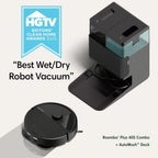 iRobot Roomba Plus 405 (G181) 2in1 Vacuum & Mop Robot with AutoWash Dock - Dual Spinning, Smart & Fast Mapping, Ideal for Pet Hair, Self-Empties 75 Days, Intense Suction, Pad Washing & Drying