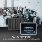 【NAS Certified】 GIGASTONE High Endurance SSD 512GB (2-Pack) Up to 550MB/s TLC Flash with SLC Caching 24/7 Reliable for Gaming/PC/NAS SSD 5-Year Warranty 2.5" SATA Internal Solid State Drives RAID Disk