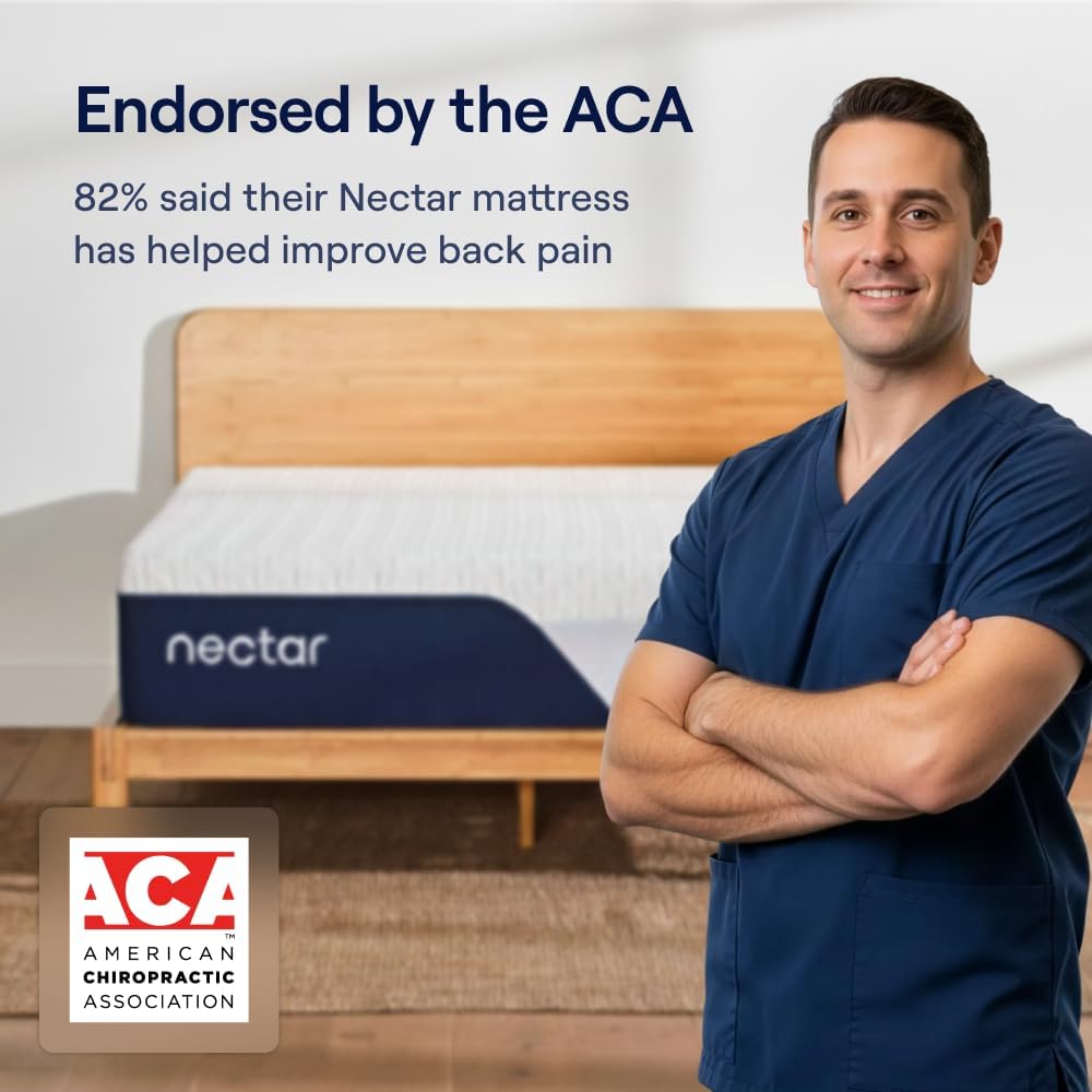 Nectar Luxe 14” King Mattress - Medium Firm - Contouring Memory Foam - Cooling Upgrade - Back Pain Relief - Responsive Support - Mattress in a Box - 365-Night Trial & Forever Warranty