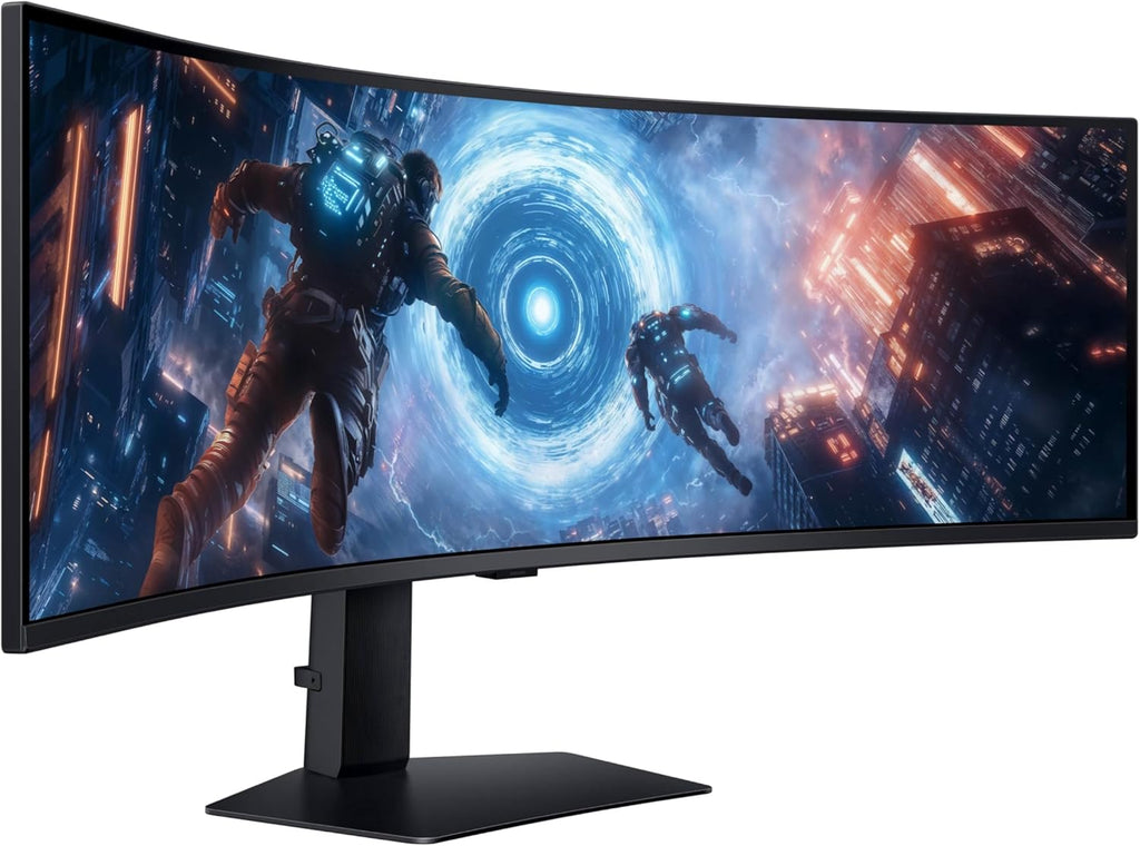 SAMSUNG 49-inch Odyssey G9 (G91F) DQHD  144Hz  Curved Gaming Monitor  Ultra-Wide 32:9 Screen  DisplayHDR 600  AMD FreeSync™ Premium Pro  Ergonomic Stand  LS49FG910ENXZA  2025