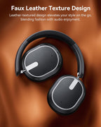 bmani Hybrid Active Noise Cancelling Headphones,120H Playtime Wireless Headphones Bluetooth 6.0 with Power Display, 6-Mic ENC Calls, 360° Spatial Audio Over Ear Headphones Headset for Travel Game