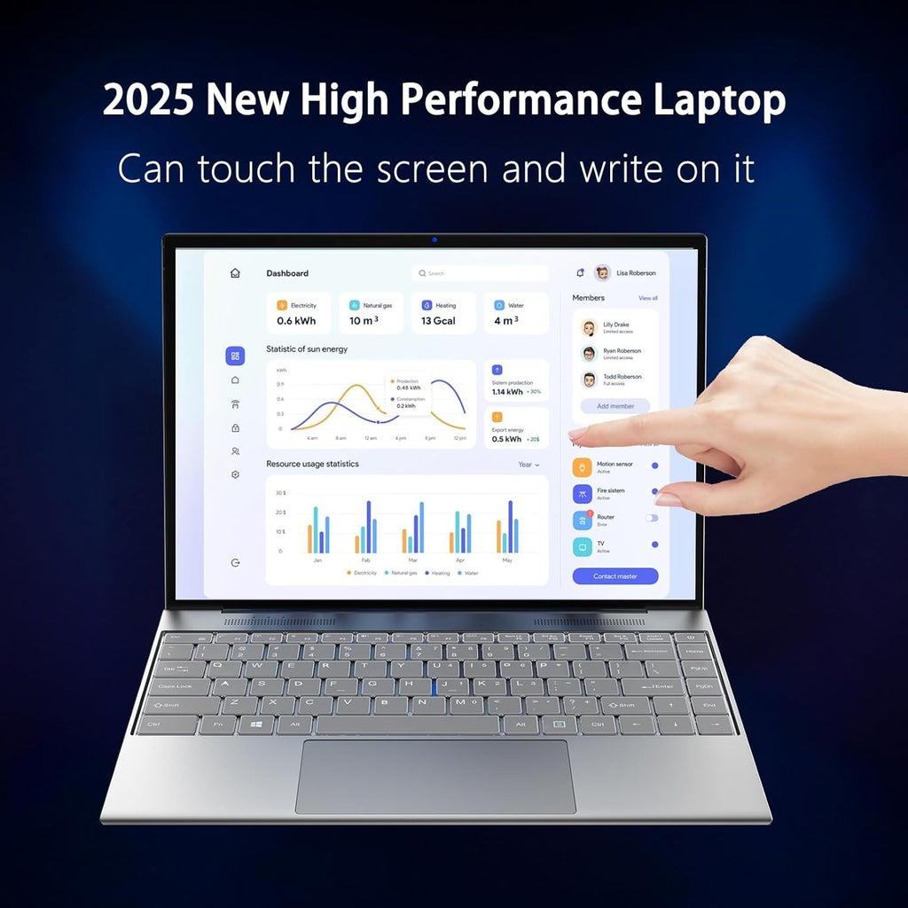 Morostron 13.5-inch Portable Touchscreen Laptop  (16GB RAM  512GB SSD)  3K (3000×2000) IPS  Celeron N5095 Processor up to 2.9 GHz  Backlit Keyboard  Fingerprint Unlocking  Win 11 Pro